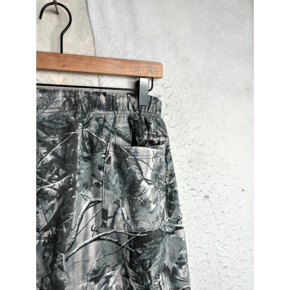 PacSun Sweatpants Mens Small Gray Woodland Camouflage Straight Leg Drawstring - Picture 5 of 15